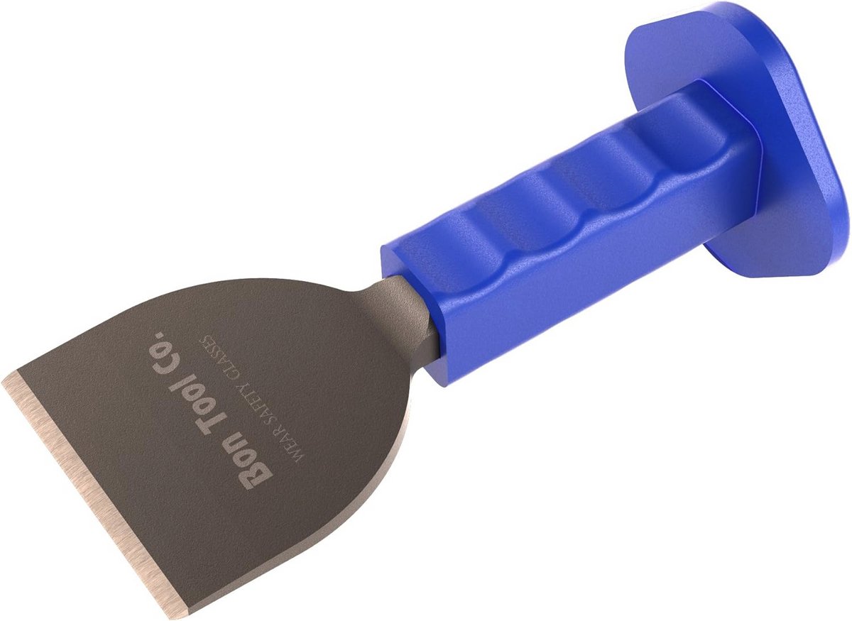 Flat chisel with protective grip