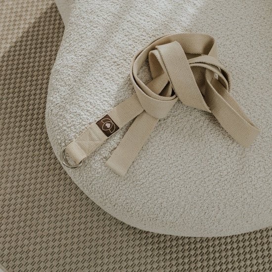Yoga riem / strap extra lang sand - Lotus van Merkloos — afbeelding 4