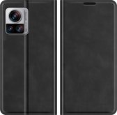 Cazy Motorola Edge 30 Ultra Hoesje - Portemonnee Book Case - Kunstleer - Zwart