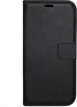 LC.IMEEKE Kunstleren Book Case Portemonnee Pasjes Hoesje Geschikt voor Huawei P Smart 2021 - Zwart