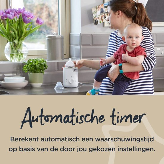Tommee Tippee Easi Warm - elektrische flessen - en voedselverwarmer - automatische timer - draaiknop - wit van Merkloos — afbeelding 4