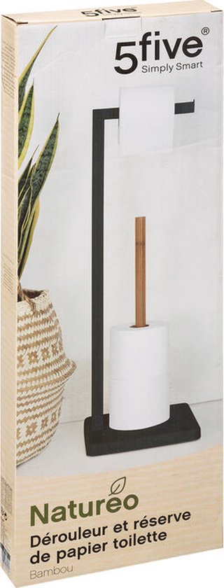 5five Staande Tasso Opbergzuil 1 Deur - Natuurlijk Houteffect, 168 Cm Hoog