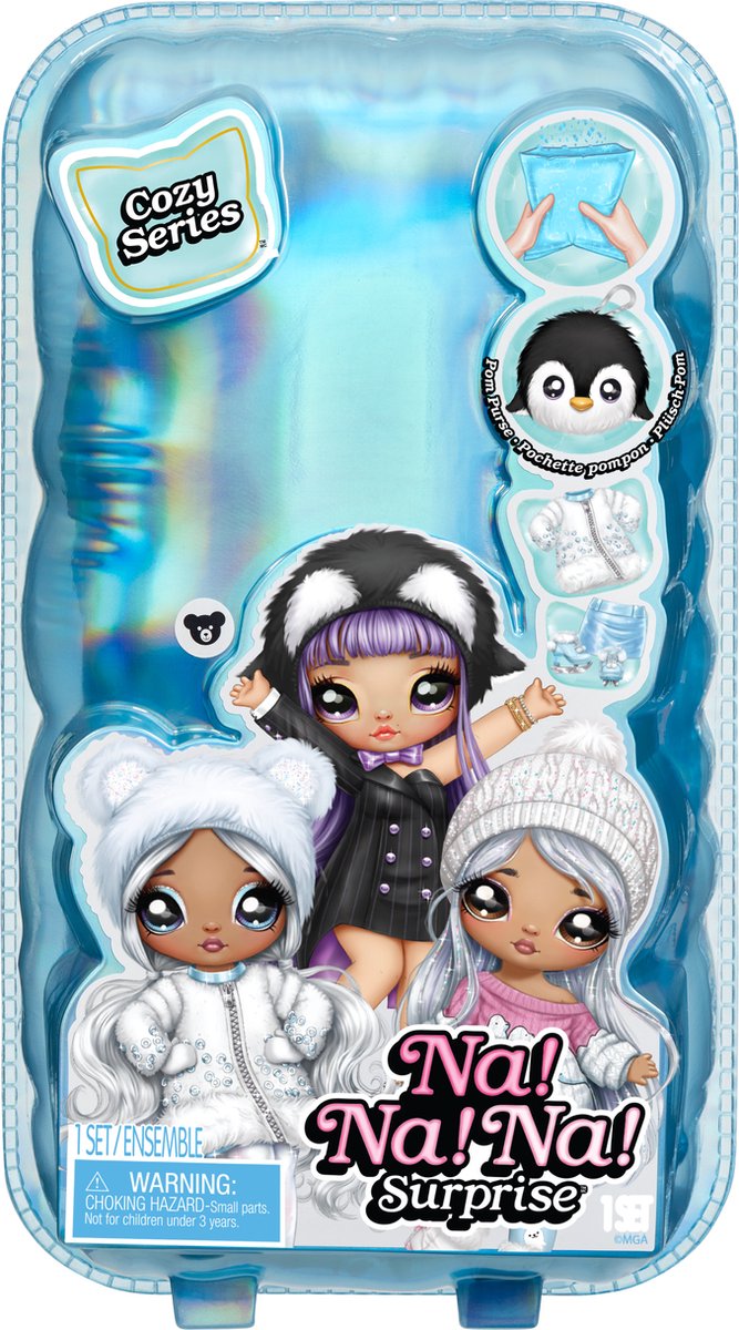Na! Na! Na! Surprise 2-in-1 Cozy-serie - IJsbeer - Modepop — afbeelding 5