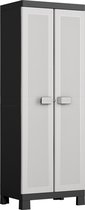 HART opbergkast met deuren 65x45x182 cm - Voorraadkast kunststof - Binnen & Buiten