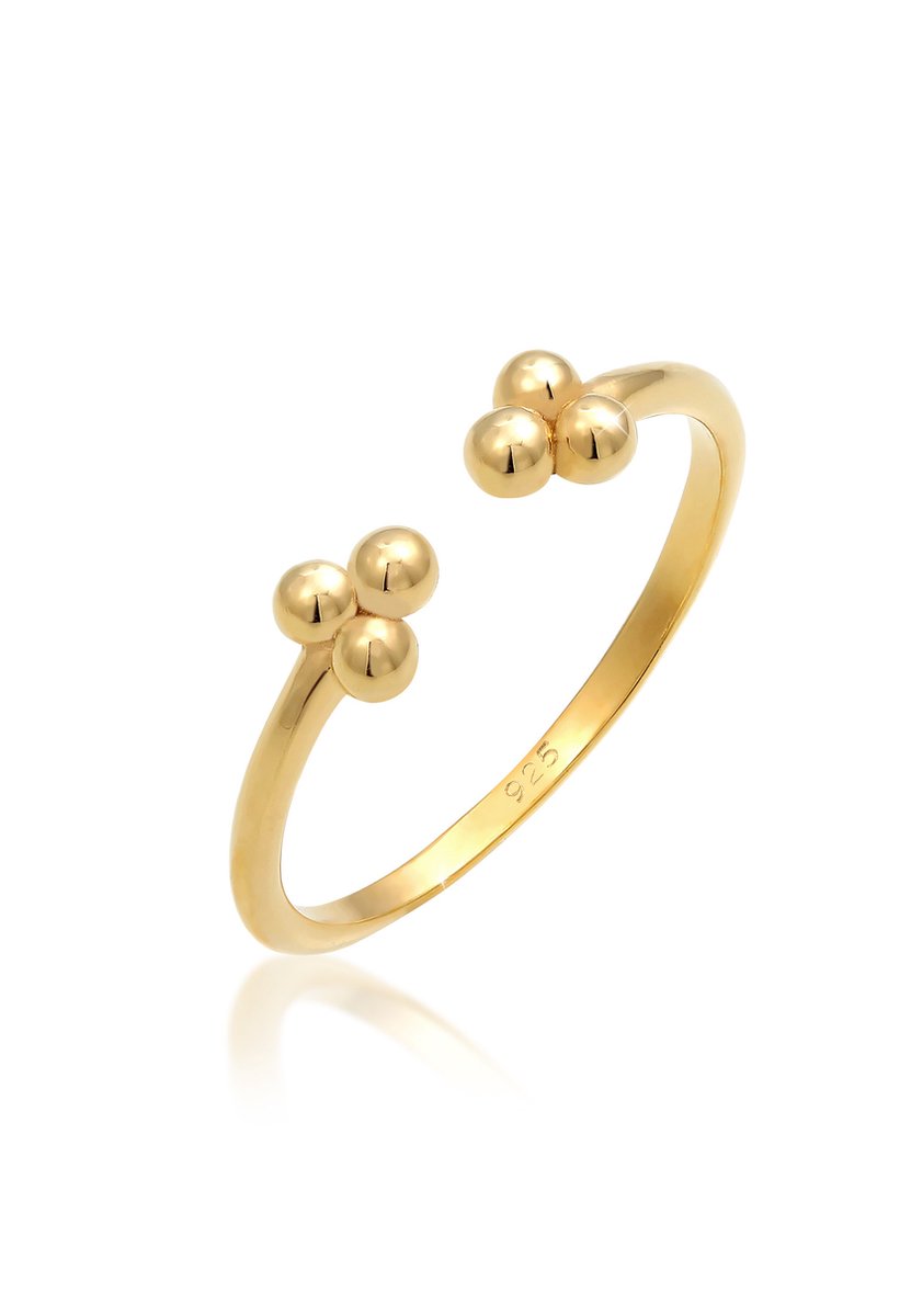Elli - Ring - Dames Basic Ball Geo Trend in 925 Sterling Zilver - Dames