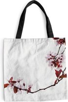 Sac bandoulière - Sac de plage - Shopper Fleurs - Blossom - Cerisier - 40x40 cm - Sac en coton