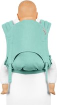 Fidella Fly Tai - Porte-bébé ergonomique Mei Tai - Chevron - menthe - pour les tout-petits - combinaison porte-bébé, écharpe