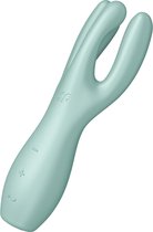 Satisfyer, vibrator, oplegvibrator, 'Treesome 3', 14 cm, 3 motoren, voor stimulatie van clitoris en schaamlippen