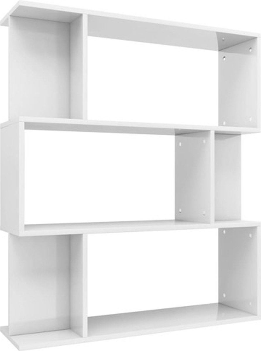 vidaXL Boekenkast/kamerscherm 80x24x96 cm bewerkt hout gerookt eiken, boekenschap, kantoorkast, tv-kast, boekenstandaard, kast, tv-meubel