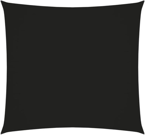 vidaXL Pare-soleil carré 3x3 m Tissu Oxford Noir - Voile d'ombrage - Voiles d'ombrage - Toile d'ombrage - Toile d'ombrage