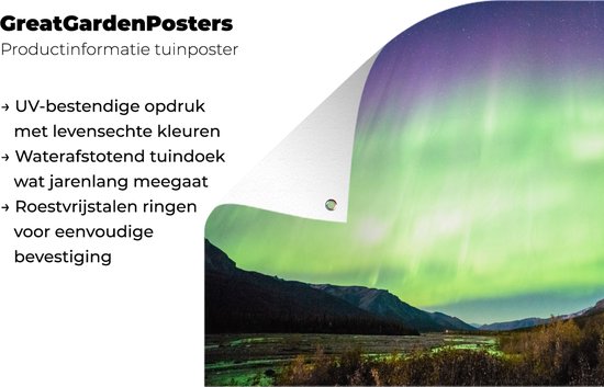 Posters de jardin Aurores Boréales - Arbre - Berg - Nature - 90x60 cm