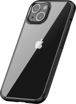Hoesje Hybride Back Cover Transparant Zwart Geschikt voor Apple iPhone 14