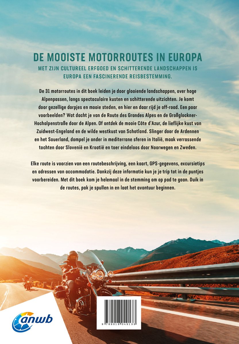 bewondering Verscherpen kousen De mooiste Motorroutes in Europa, ANWB | 9789018049133 | Boeken | bol.com