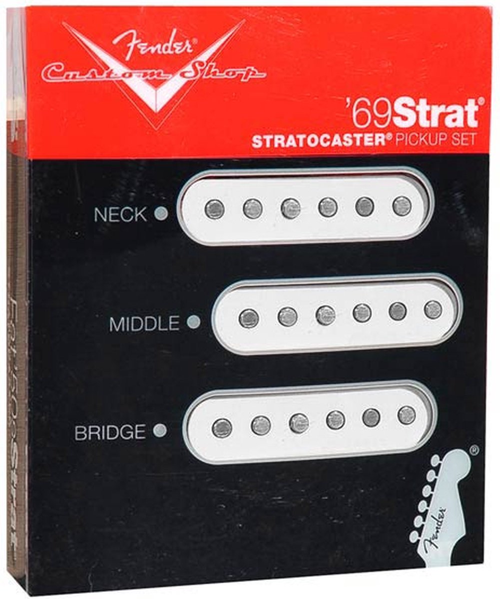 Pickup set Fender Custom Shop White Stratocaster® Custom ‘69