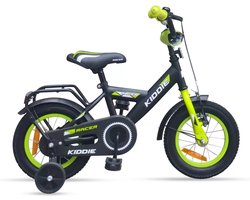Kinderfiets Kiddie Boy 12'' Black/Green
