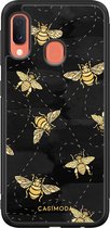 Casimoda® hoesje - Geschikt voor Samsung Galaxy A20e - Bee Yourself - Zwart TPU Backcover - Geen opdruk - Zwart