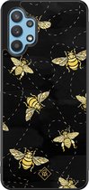 Casimoda® hoesje - Geschikt voor Samsung Galaxy A32 5G - Bee Yourself - Zwart TPU Backcover - Geen opdruk - Zwart