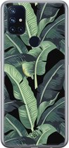 Casimoda® hoesje - Geschikt voor OnePlus Nord N10 5G - Palmbladeren Bali - TPU - Backcover - Groen - Planten