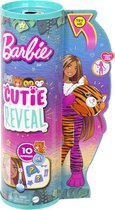 Barbie Cutie Reveal Jungle - Barbiepop - Tijger met verrassingsaccessoires