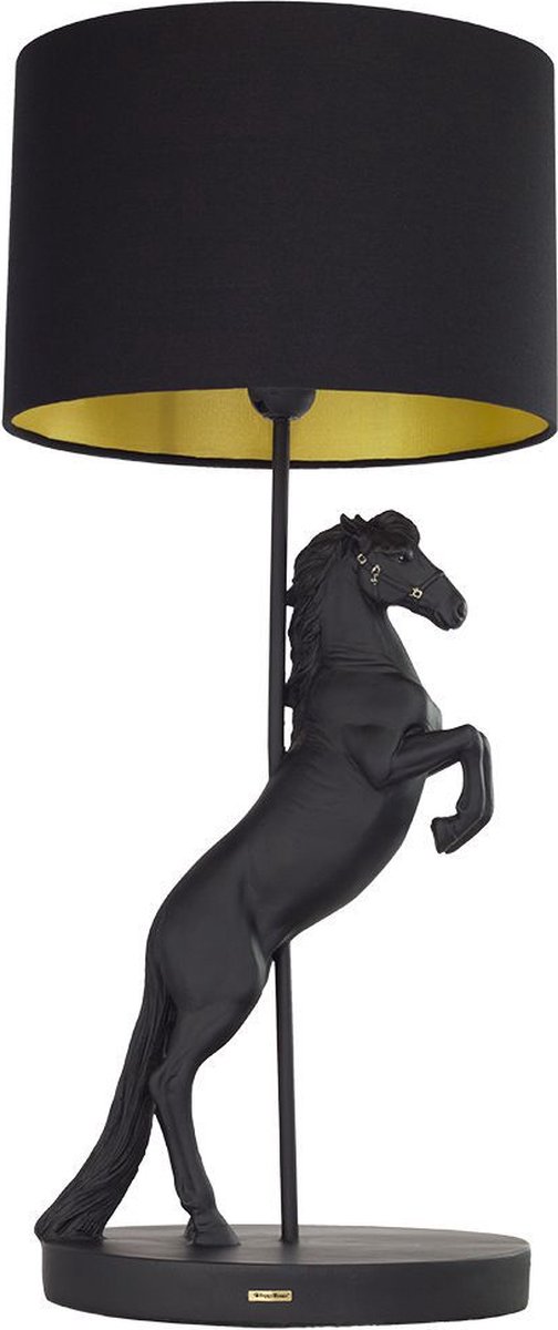 Happy House - Lamp - Steigerend Paard - Kleur: zwart - Afmeting: 30,5 x 30,5 x 68,5cm