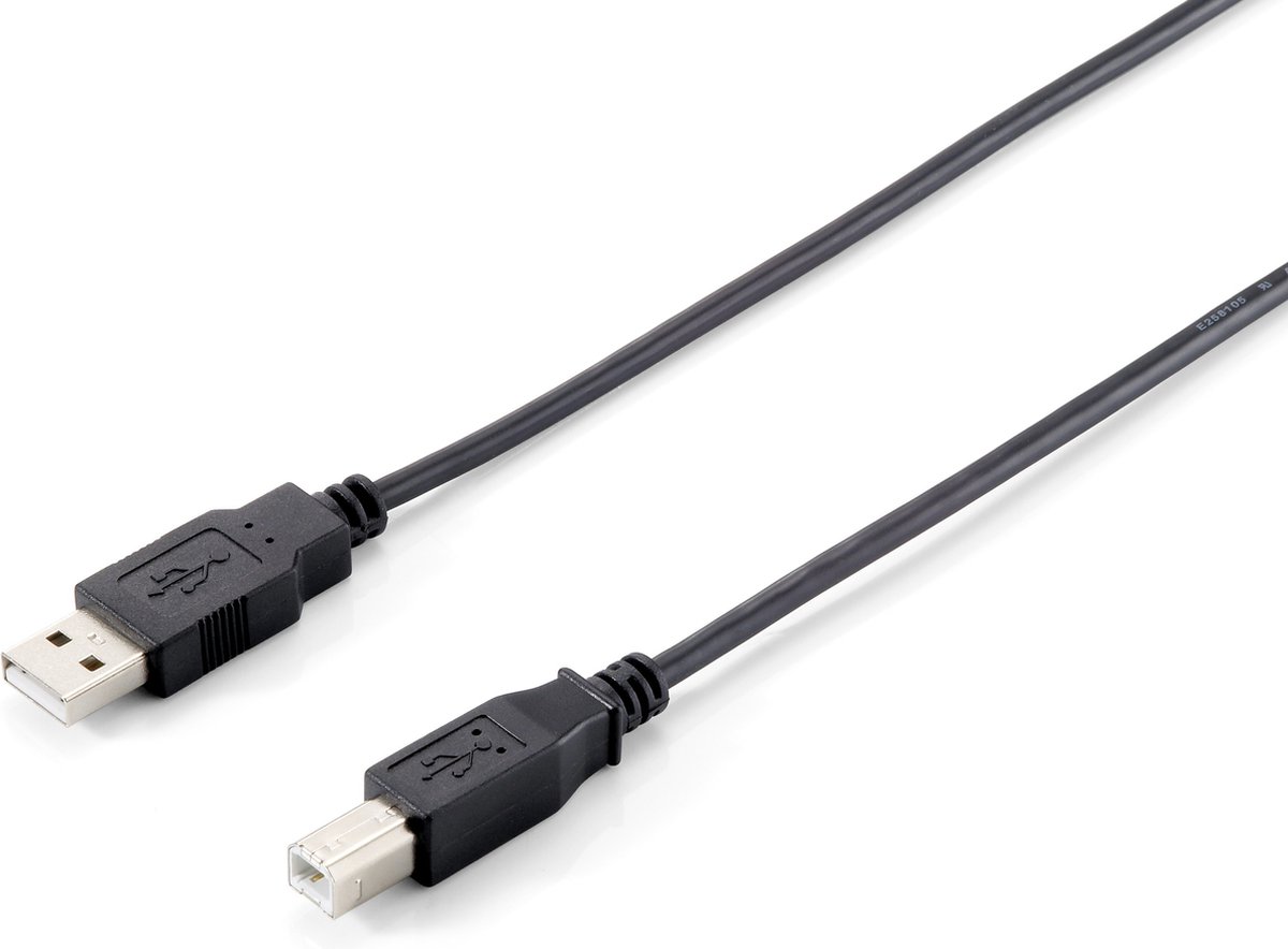 Equip USB 2.0 A Male naar USB 2.0 B Male - 1 m