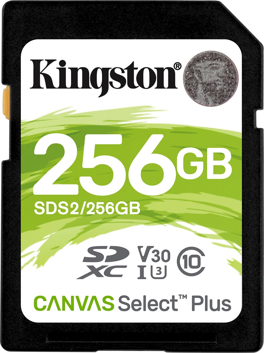 Kingston Technology Canvas Select Plus flashgeheugen 256 GB SDXC Klasse 10 UHS-I