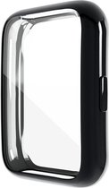 Strap-it TPU case - zwart bescherm hoesje geschikt voor Huawei Watch Fit 2 - zwarte beschermhoes voor Huawei Watch Fit 2