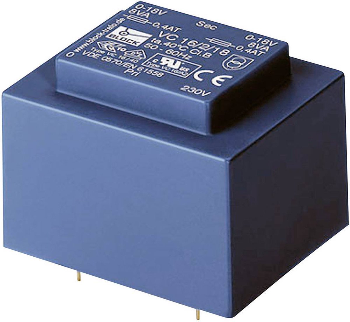 BLOCK VC 5,0/2/24 Printtransformator 1 x 230 V 2 x 24 V/AC 5 VA 104 mA