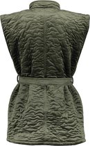 Geisha Sleeveless Jacket Velvet 25545-26 Army