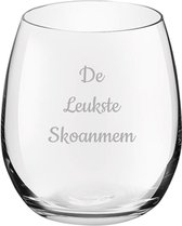 Gegraveerde Drinkglas 39cl De Leukste Skoanmem