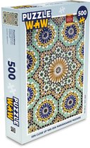 Puzzel Een close up van een Marokkaanse mozaïek - Legpuzzel - Puzzel 500 stukjes
