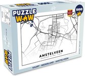 Puzzel Kaart - Nederland - Amstelveen - Legpuzzel - Puzzel 1000 stukjes volwassenen