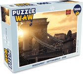 Puzzel Boedapest - Kettingbrug - Zon - Legpuzzel - Puzzel 1000 stukjes volwassenen
