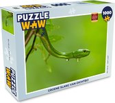 Puzzel Groene slang van dichtbij - Legpuzzel - Puzzel 1000 stukjes volwassenen