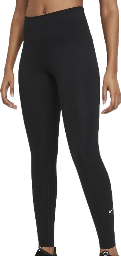 Zwart Nike Legging met hoge taille voor dames One - JD Sports