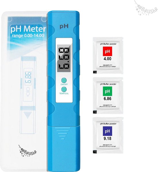 Brushr 2 in 1 Digitale pH Meter & Thermometer