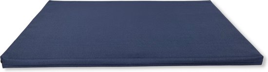 Foto: Topmast waterproof benchkussen nylon blauw 75 x 45 cm benchmat benchmatras waterafstotend hondenkussen