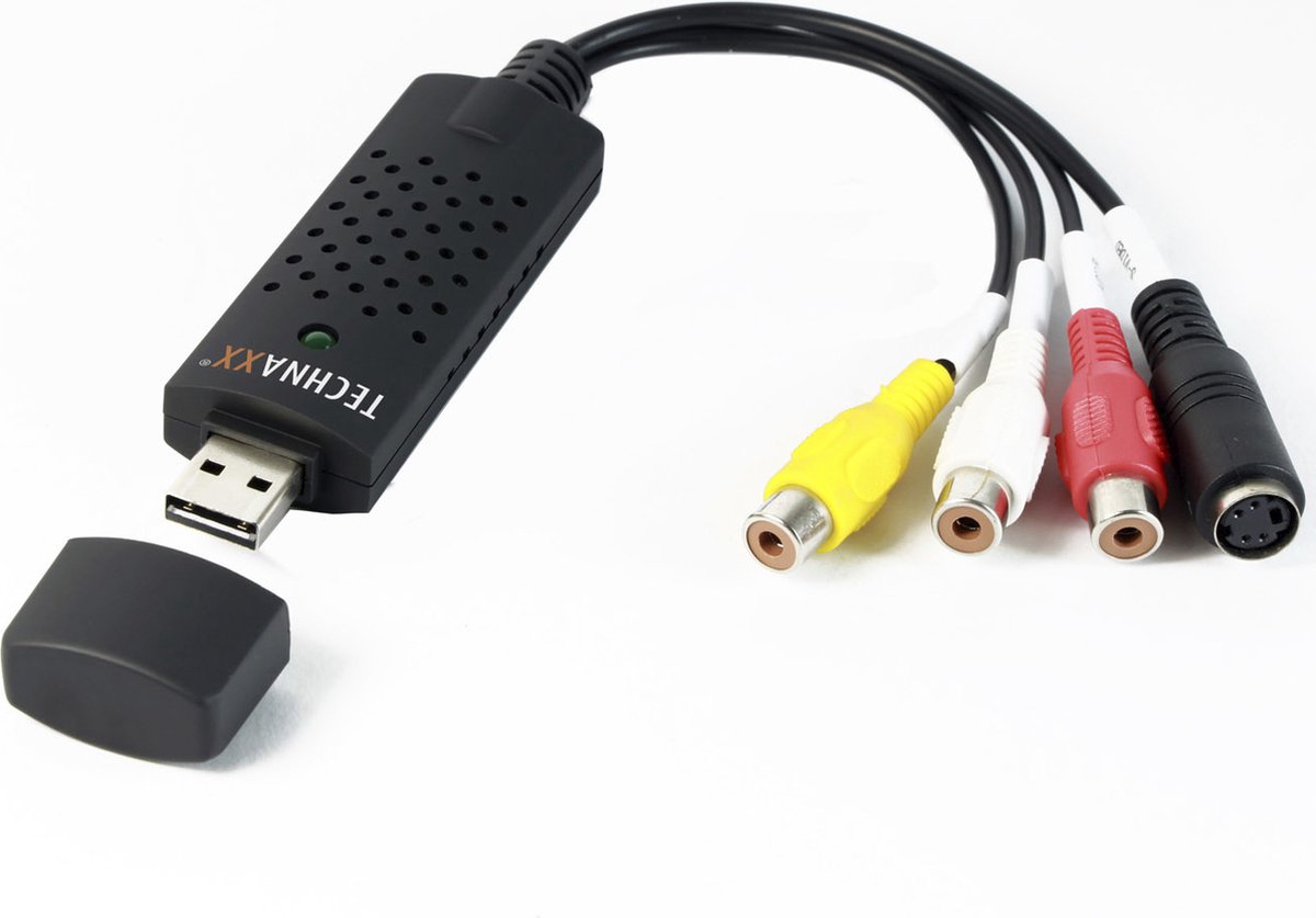 Technaxx USB 2.0 Video Grabber voor het digitaliseren van analoge video- en audiobronnen