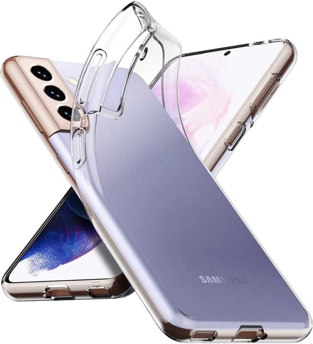 Shock Proof Case - Telefoonhoesje - Doorzichtig Hoesje voor Samsung S21 Plus - Transparant Wit
