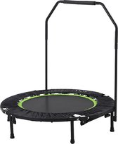 Tunturi fitness trampoline - Mini trampoline opvouwbaar - 104cm - Inclusief beschermrand & handgrip - incl. gratis fitness app