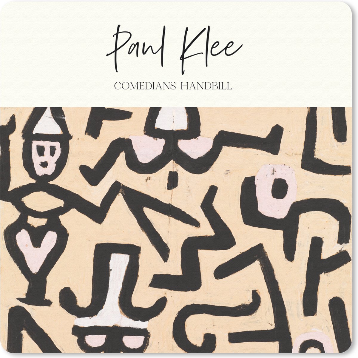 Muismat 30x30 cm - Mousepad Paul klee - Kunst - Comedians' handbill - Muismatten