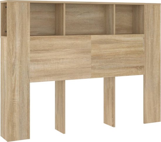 vidaXL Armoire à tête de lit 140 x 18,5 x 104,5 cm Chêne Sonoma - Armoire à tête de lit - Armoires à tête de lit - Armoire à tête de lit - Armoires à tête de lit