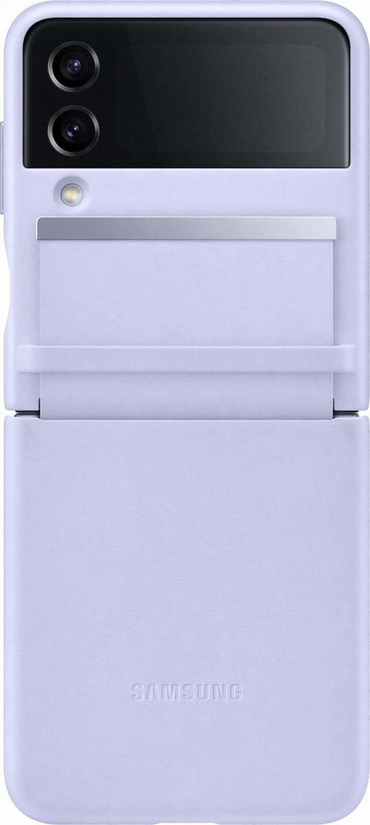 Samsung Leren Cover - Samsung Galaxy Z Flip4 - Bora Purple