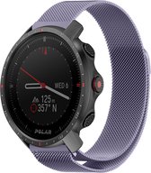 Strap-it Milanees smartwatch bandje - geschikt voor Polar Vantage M / M2 / Vantage V3 / Grit X / Grit X Pro / Grit X2 Pro - lichtpaars