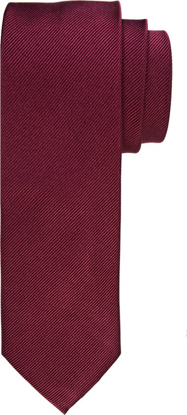 Profuomo stropdas - zijde - bordeaux rood - Maat: One size