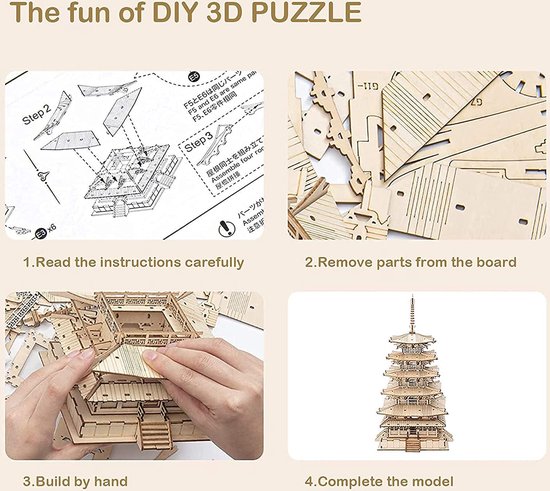 Robotime Rolife DIY Dükkan Evi Kit, 3D Ahşap Bulmaca - % İndirim Robotime Rolife DIY Dükkan Evi Kit, 3D Ahşap Bulmaca - % İndirim