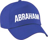 Abraham cadeau pet / baseball cap blauw voor heren - Abraham