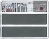 Bestekbak voor laden, bestekhouder, keuken, lade-inzetstuk, bestekorganizer, lade, bestekbak voor messen, lepel, vork, eetstokjes kookgerei, keukenhulp, kookaccessoires (3 vakken Bestekbak voor laden, bestekhouder, keuken, lade-inzetstuk, bestekorganizer, lade, bestekbak voor messen, lepel, vork, eetstokjes kookgerei, keukenhulp, kookaccessoires (3 vakken