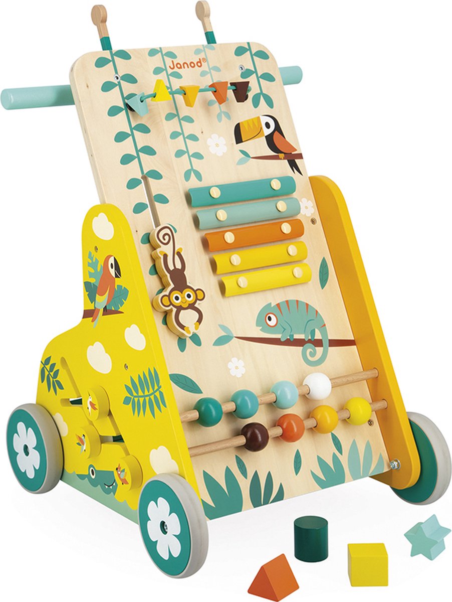Janod - Tropik - Baby loopwagen met 6 activiteiten — afbeelding 10