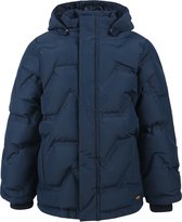 Minymo - Gewatteerde winterjas voor jongens - Effen - Verduistering - maat 110cm
